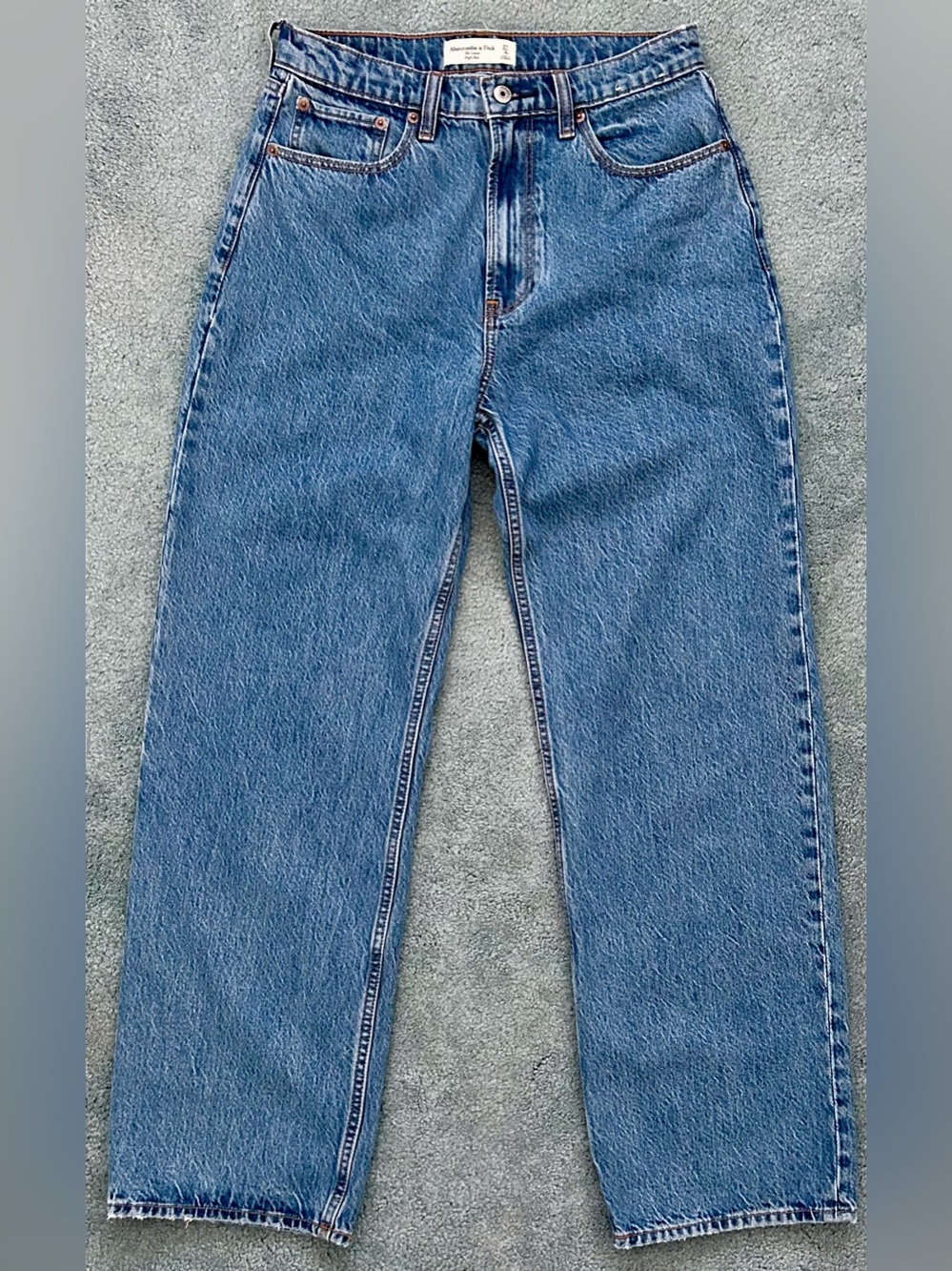 Abercrombie & Fitch The Loose High Rise Jeans - 27 - Blue